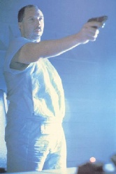 Leon shoots Blade Runner Holden